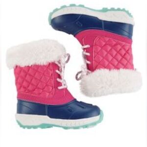 Carter’s fleece lined snow boots for girls - size 7
